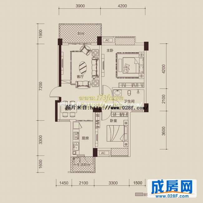 经典上城户型图,点击放大