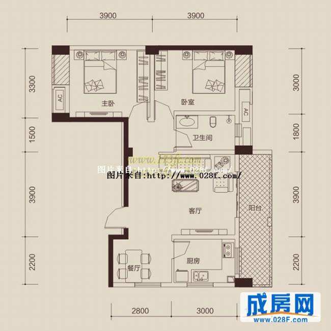 经典上城户型图,点击放大