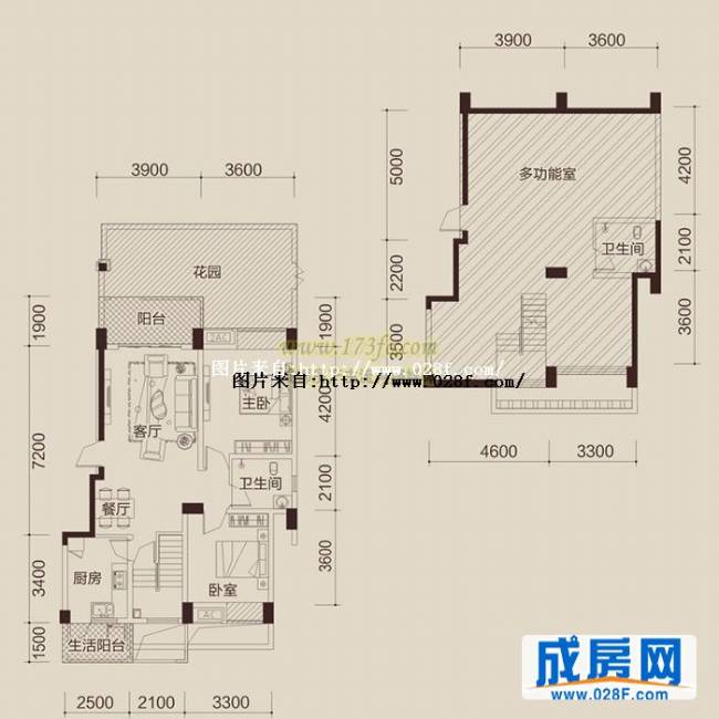 经典上城户型图,点击放大