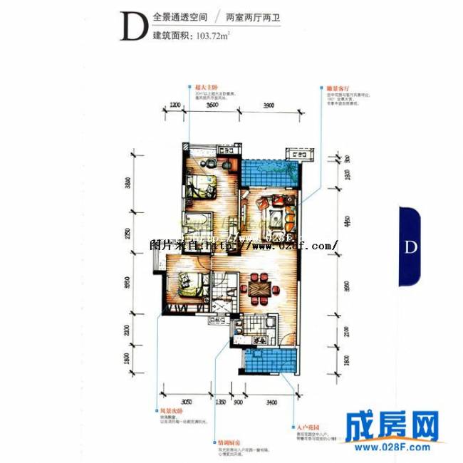 中粮祥云国际生活区户型图,点击放大