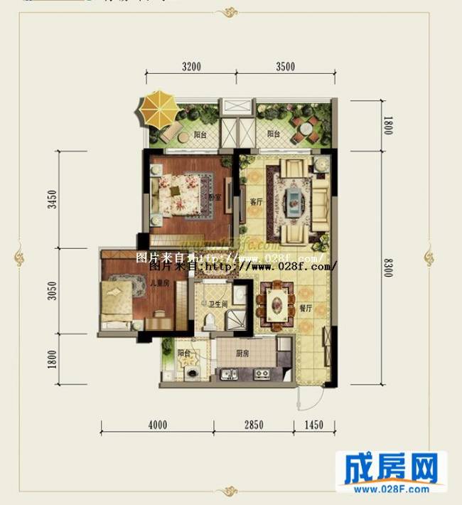 万基蘭御户型图,点击放大