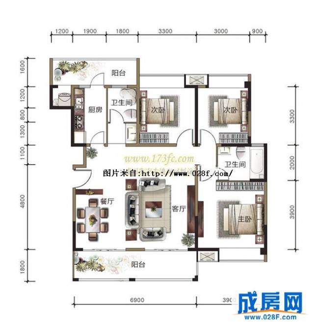 今日靖园户型图,点击放大