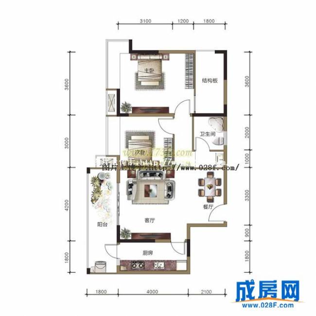 今日靖园户型图,点击放大
