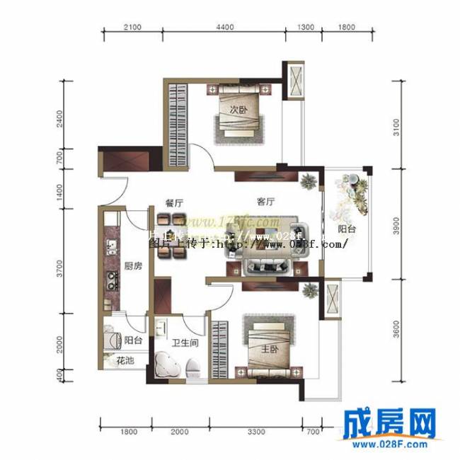 今日靖园户型图,点击放大
