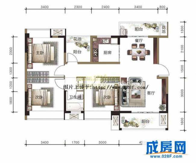 今日靖园户型图,点击放大