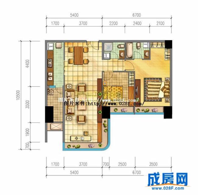 浣花香户型图,点击放大