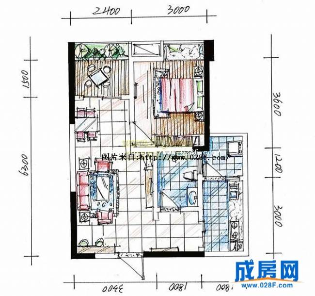 双峰嶺户型图,点击放大