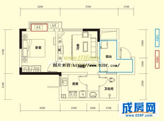 1958青年公馆户型图,点击放大
