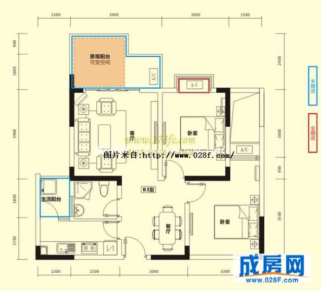 1958青年公馆户型图,点击放大