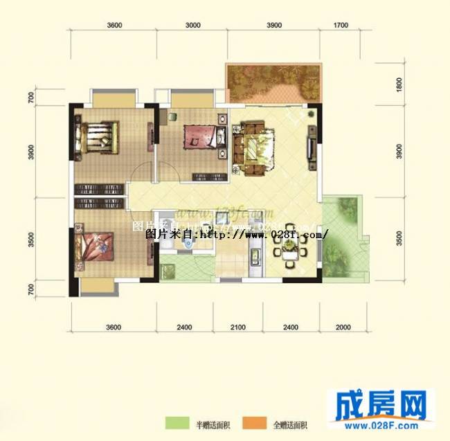 金沙御苑户型图,点击放大