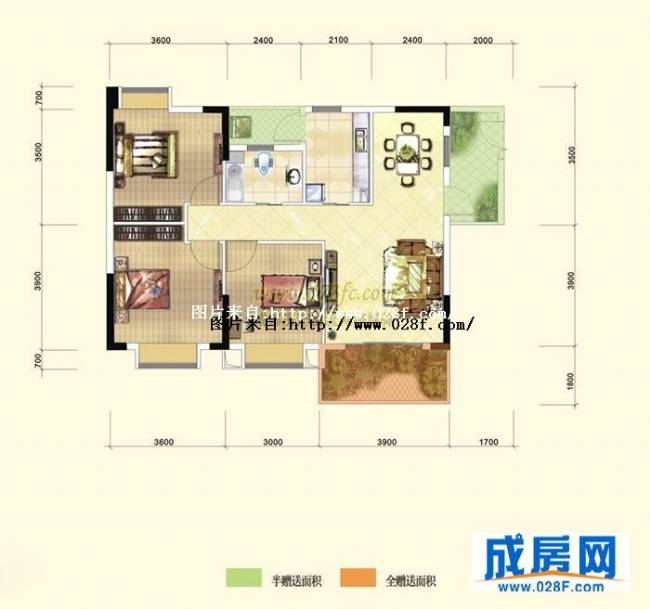金沙御苑户型图,点击放大