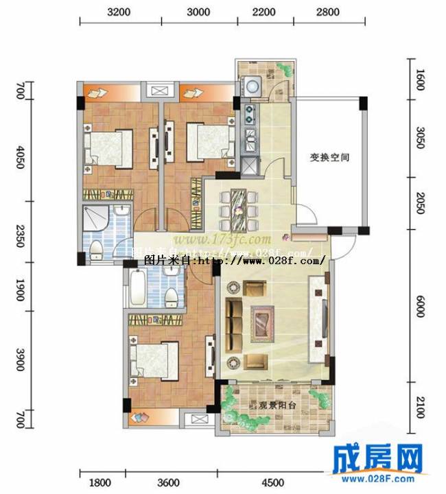大邑润驰国际广场户型图,点击放大
