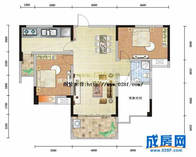 大邑润驰国际广场户型图,点击放大