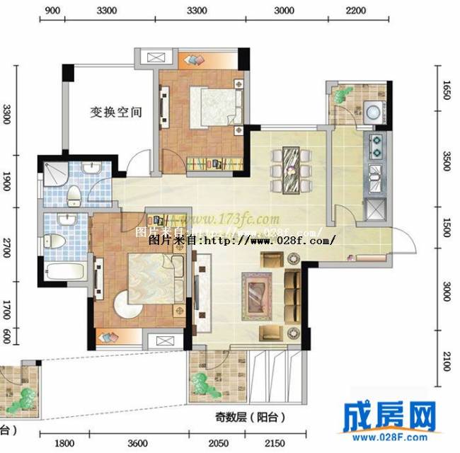 大邑润驰国际广场户型图,点击放大