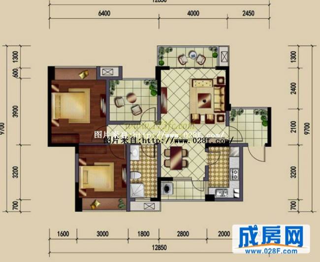 开元国际社区户型图,点击放大