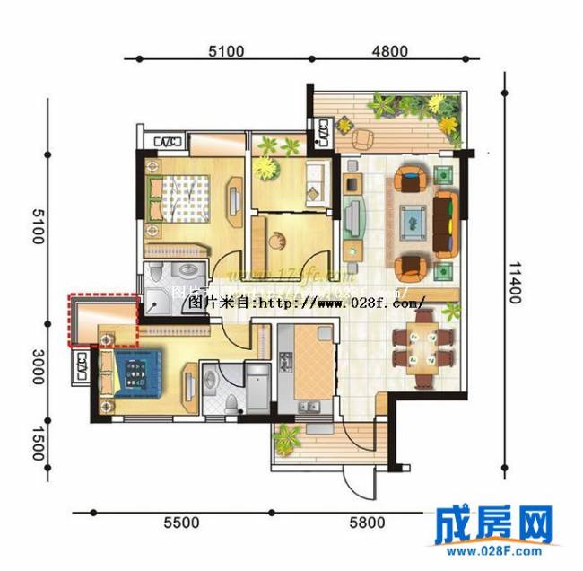 青城半岛户型图,点击放大