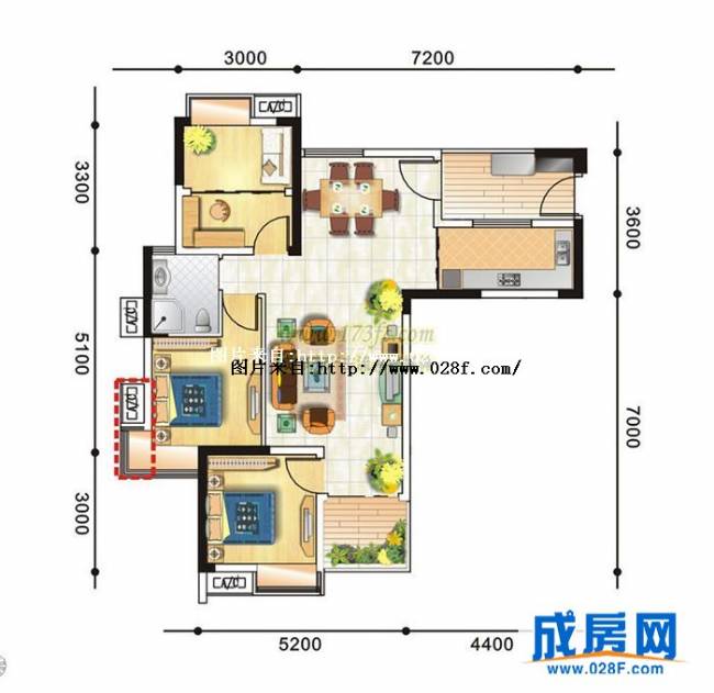 青城半岛户型图,点击放大