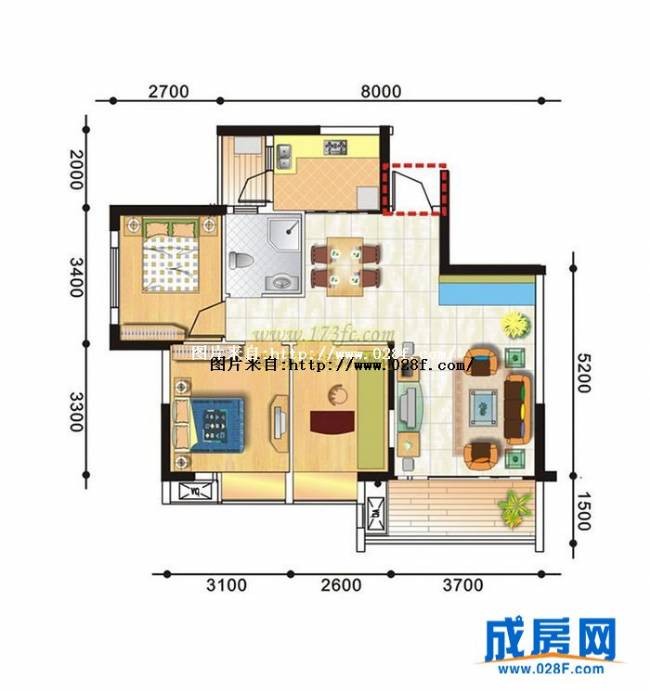 青城半岛户型图,点击放大