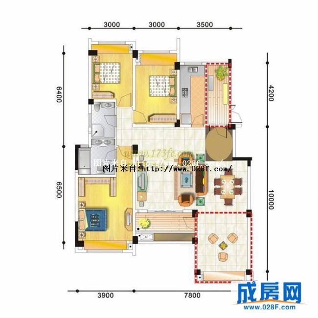 青城半岛户型图,点击放大