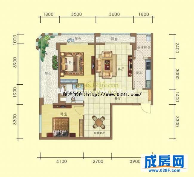 安德小城故事户型图,点击放大