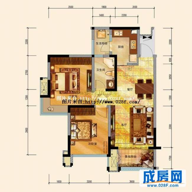 青房天韵华庭户型图,点击放大