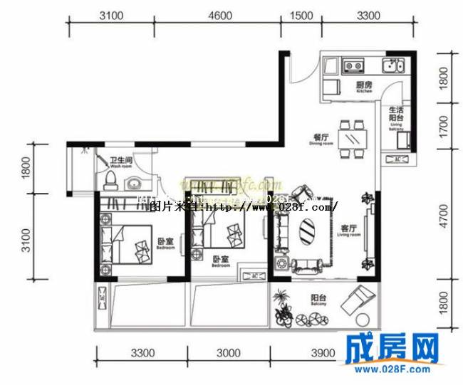 万通金牛新都会户型图,点击放大