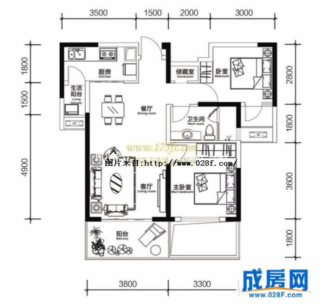 万通金牛新都会户型图,点击放大