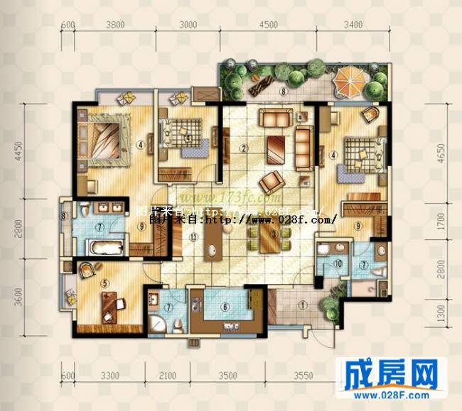 万科国宾首府户型图,点击放大