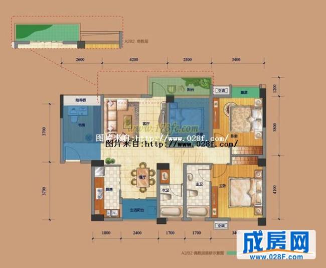 南晶国际南庭户型图,点击放大