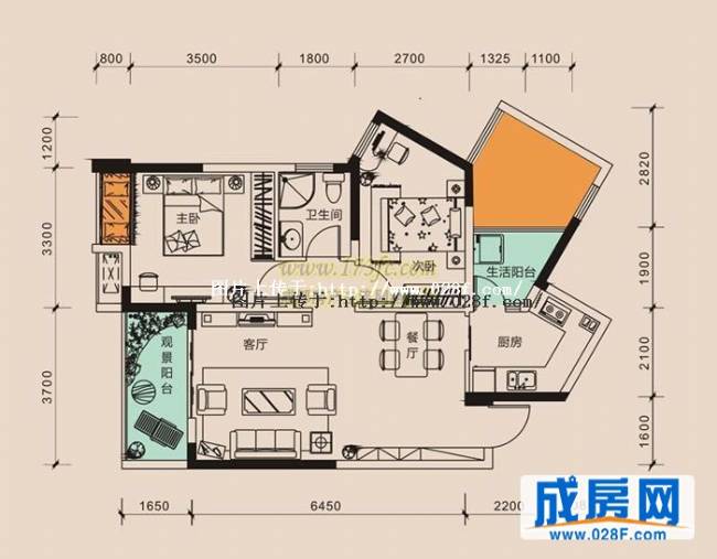 隆腾世纪朗域户型图,点击放大