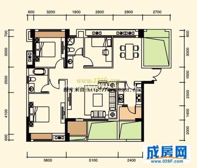 怡湖玫瑰苑户型图,点击放大