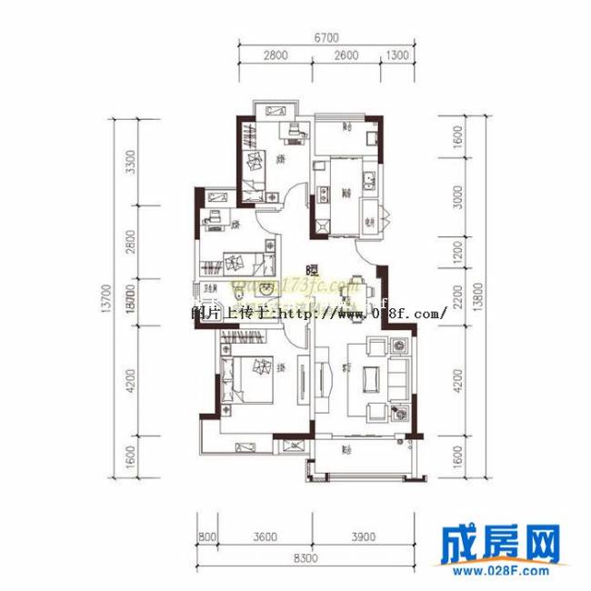 绿洲国际户型图,点击放大