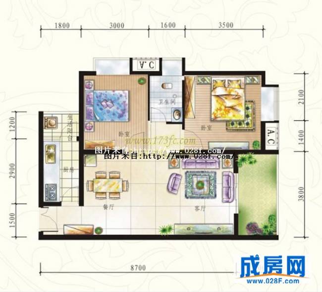 繁江锦城户型图,点击放大