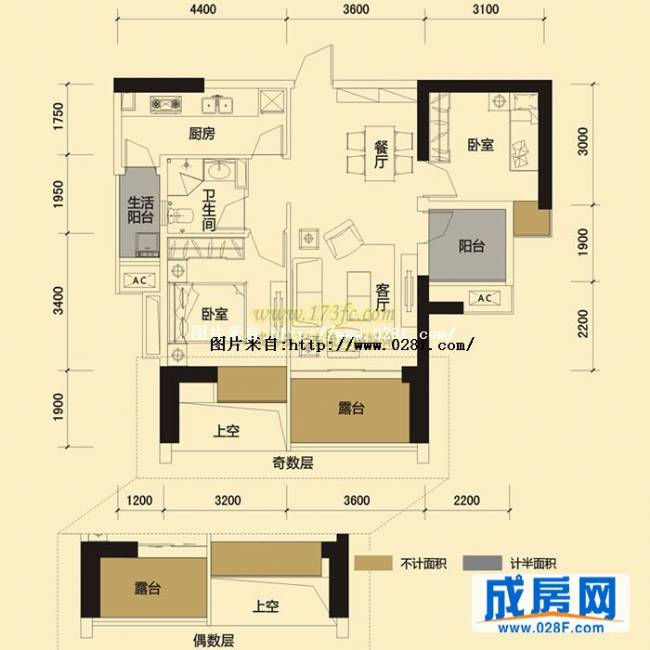 万通花生猫户型图,点击放大