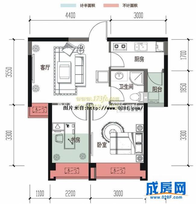 蓝光COCO时代户型图,点击放大
