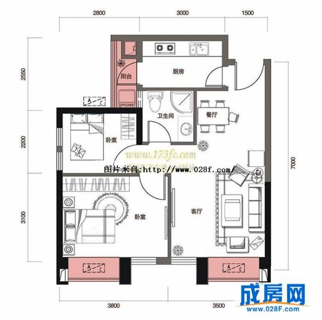蓝光COCO时代户型图,点击放大