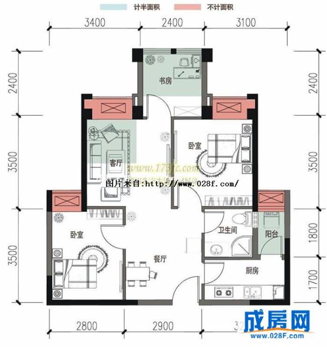 蓝光COCO时代户型图,点击放大