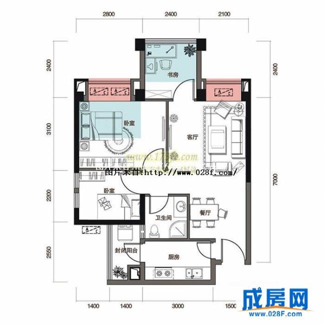 蓝光COCO时代户型图,点击放大