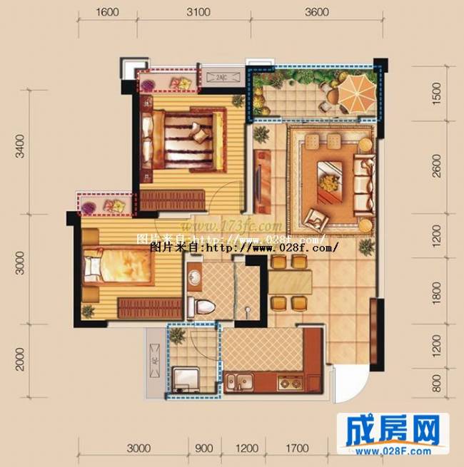 锦蓉佳苑天阔户型图,点击放大