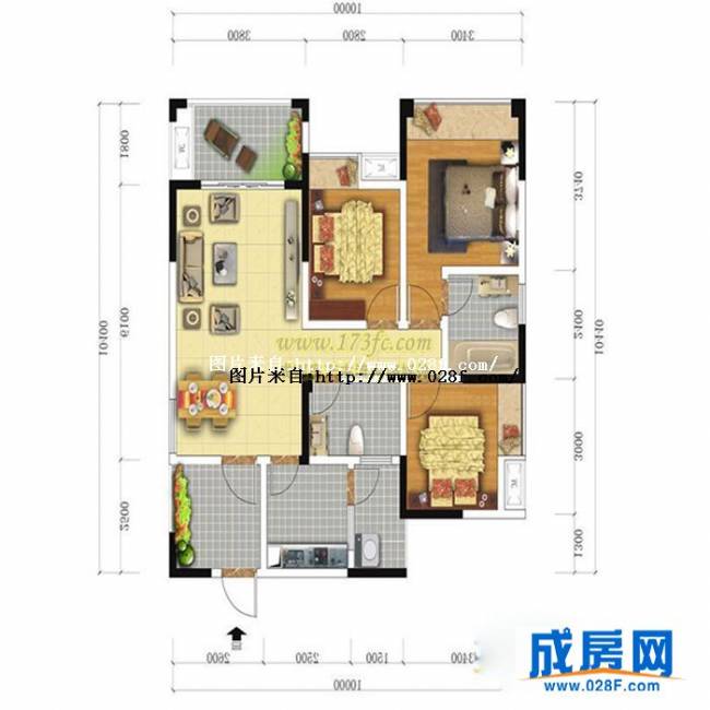 和润国际户型图,点击放大