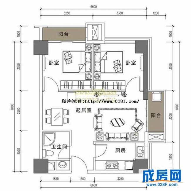 益州国际广场户型图,点击放大