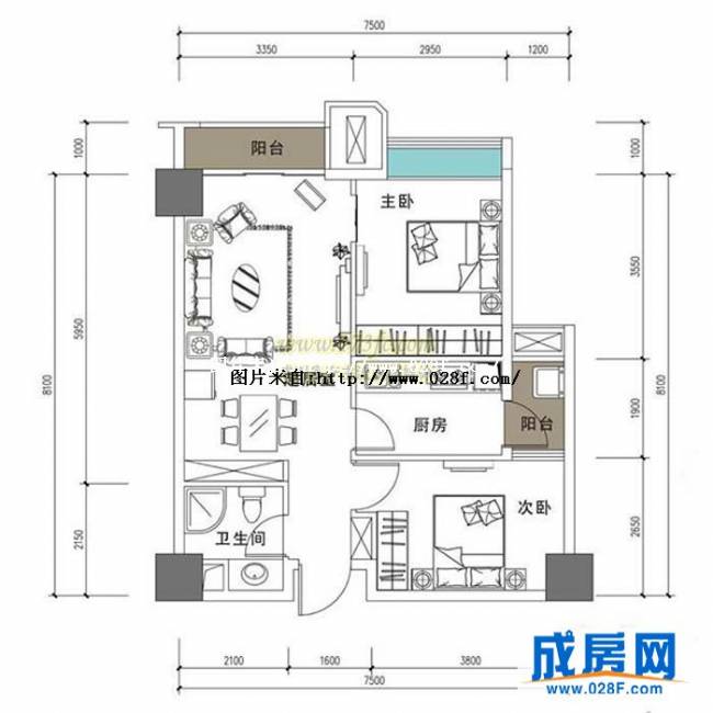 益州国际广场户型图,点击放大