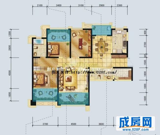 世茂玉锦湾户型图,点击放大