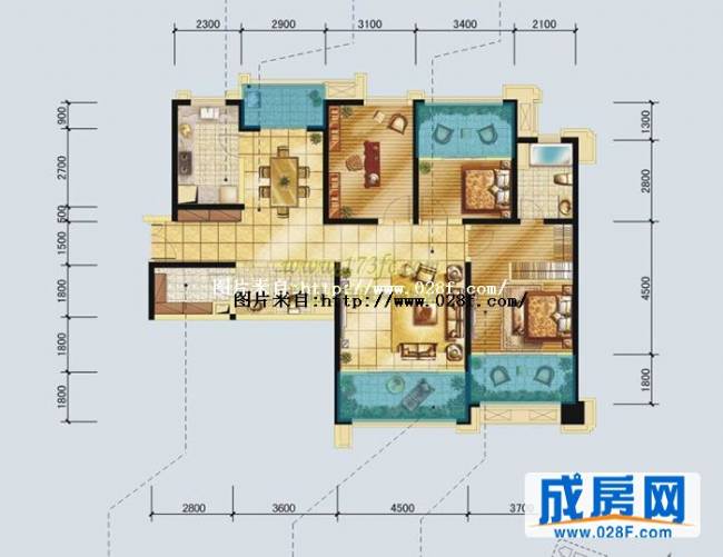 世茂玉锦湾户型图,点击放大