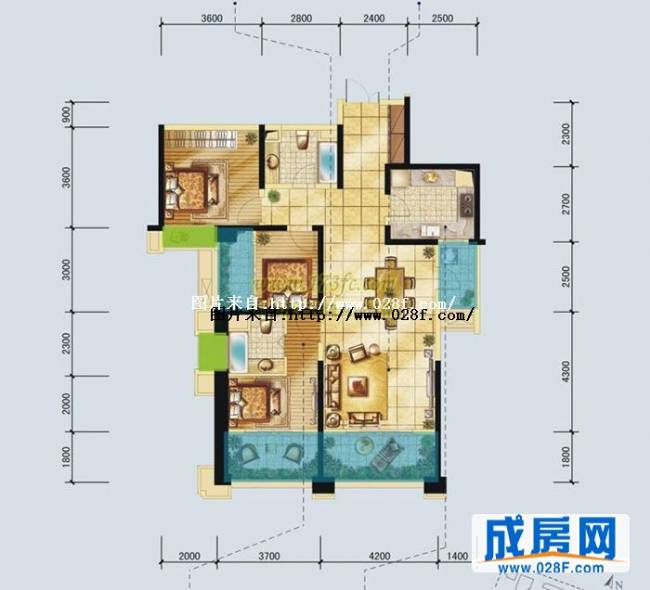 世茂玉锦湾户型图,点击放大