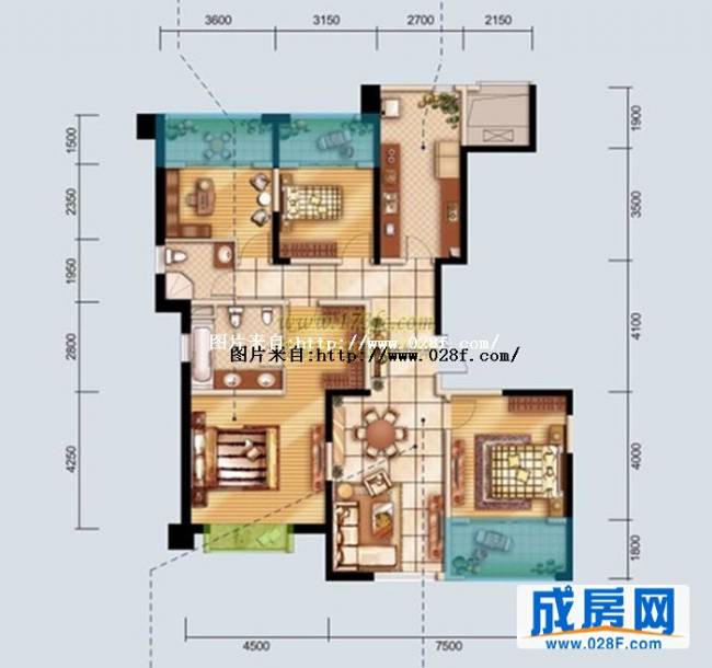 世茂玉锦湾户型图,点击放大