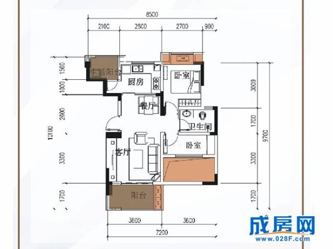 瀚林美居户型图,点击放大