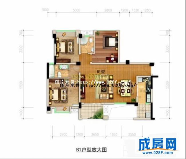 和信龙腾府户型图,点击放大