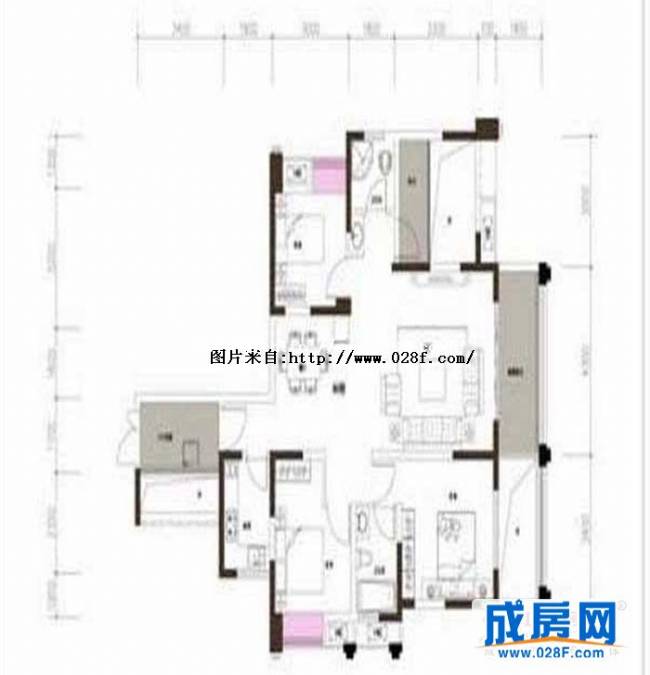 瑞升橡树林华府户型图,点击放大