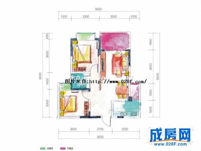 宏达世纪丽景户型图,点击放大